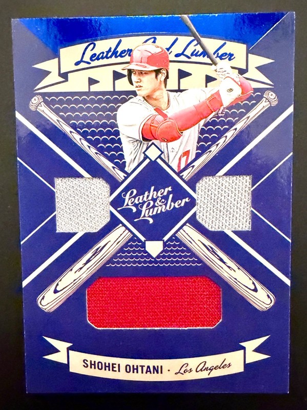 2019 Panini Leather & Lumber Shohei Ohtani Triple Relic #LLT-SO Memorabilia
