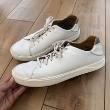 OluKai Wai'alae Golf Shoes Mens Size 11 White Low Top Lace Up Slip Resistant