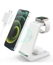 Wireless Charging Station, 3 in 1 Fast Desk Charging Station
