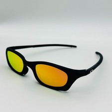 Oakley Magnesium Four Polarized Sunglasses Black Frame Red Lenses
