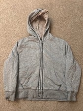 LL Bean Hoodie Inner Fleece Jacket Youth Size 8 Hoodie Full Zip Pockets