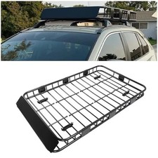 59" x 39" x 5.1" Universal Adjustable Roof Rack Cargo Carrier  Basket with Exte