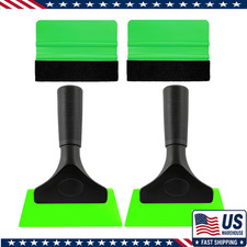 4 Pcs Window Tint Kit Tools Professional Vinyl Wrap Kit Plastic Felt Squeegee 4 Pcs Window Tint Kit Tools Professional Vinyl Wrap Kit Plastic Felt Squeegee