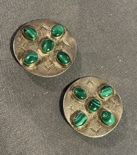 Vintage Native American Sterling Silver Earrings Navajo Artist Betty Yellowhorse