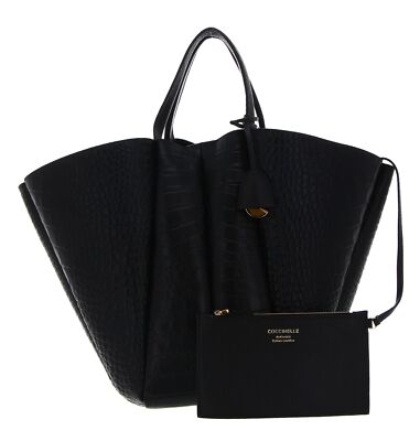 COCCINELLE Bundie Croco So Handbag Soft Croco Print Grained Leather Tasche