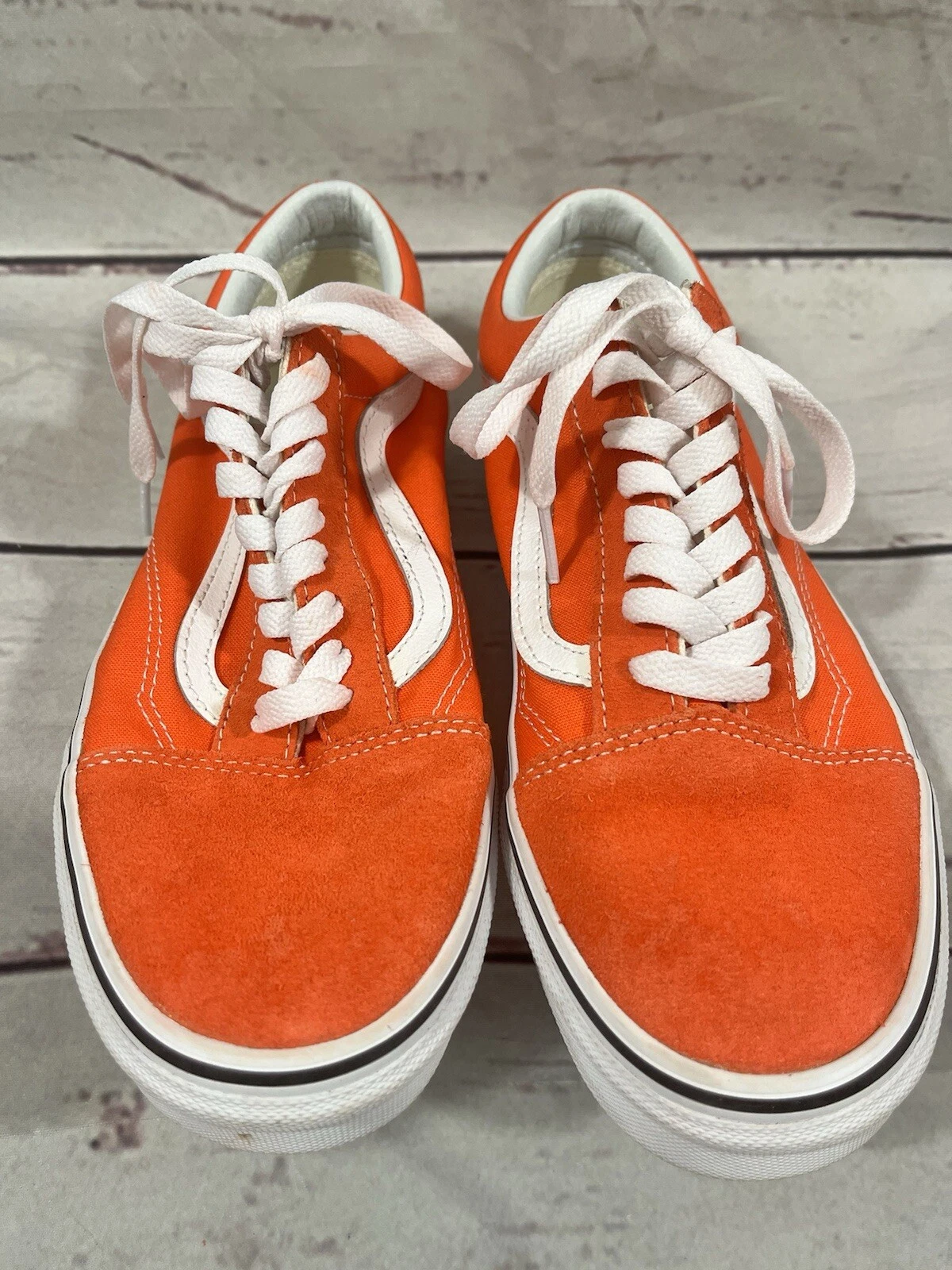 SKATEBOARD VANS "OFF THE WALL" ARANCIONE TIGRE BIANCO TAGLIE: UOMO 7 DONNA 8 5