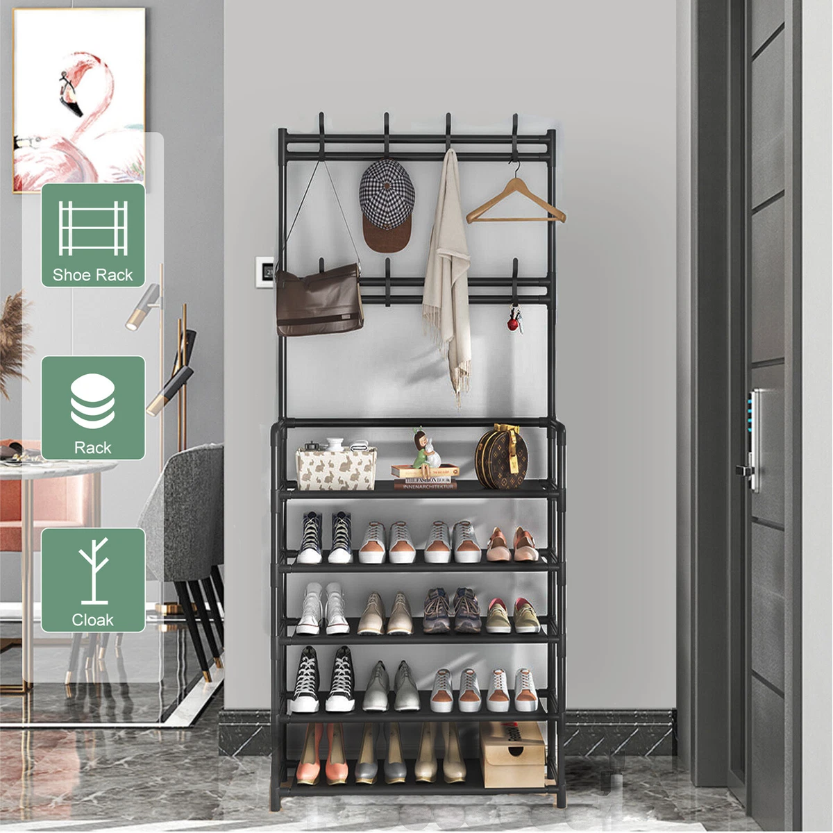 Hallway shoe rack sale