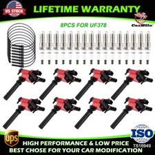 For Dodge Ram 1500 2500 3500 5.7L V8 UF378 8x Ignition Coil Spark Plug and Wires