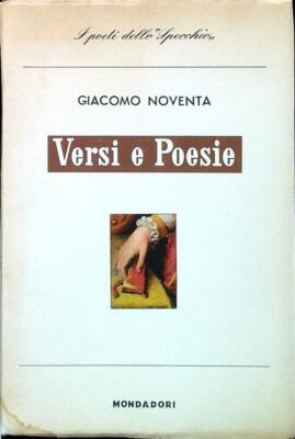 VERSE UND GEDICHTE NEUNZIG GIACOMO MONDADORI 1960 DIE DICHTER DES SPIEGELS