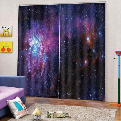 sky brings infinite possibilities Printing 3D Blockout Curtains Fabric Window - Picture 1 of 8