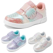 Little Kids Toddler Girls Fashion Sneakers Sparkly Lightweight Athletic Shoes