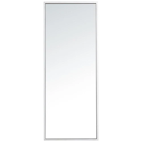 Elegant Decor Eternity 36" x 14" Contemporary Metal Frame Mirror in Silver - Picture 1 of 9