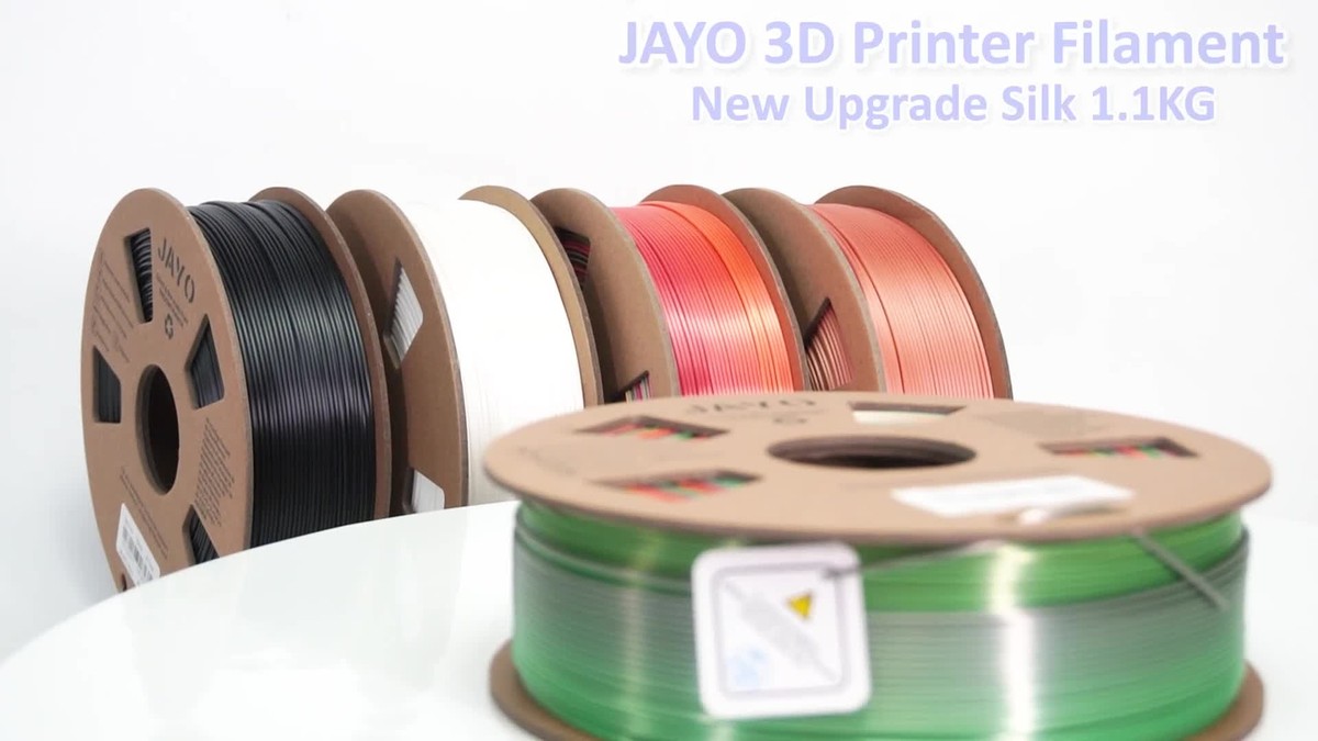 JAYO 1,75mm 1,1KG SILK PLA+ Filament Glänzend 3D Drucker Dual