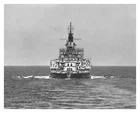 USS NEVADA WW2 NAVAL BATTLESHIP AT SEA BB-36 1944 8X10 PHOTO