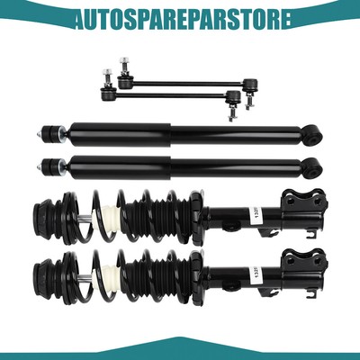 Front Spring Struts Rear Shock Absorbers Suspension Kit For Nissan Versa Note