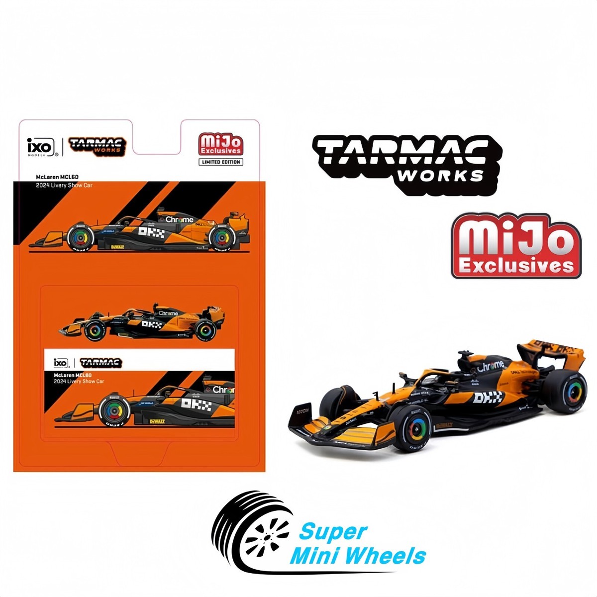 Tarmac Works 1:64 F1 McLaren MCL60 2024 Livery Show Car | eBay