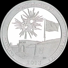 2013 S Fort McHenry 90% SILVER Deep Cameo "PROOF" Maryland ATB Quarter US Mint 