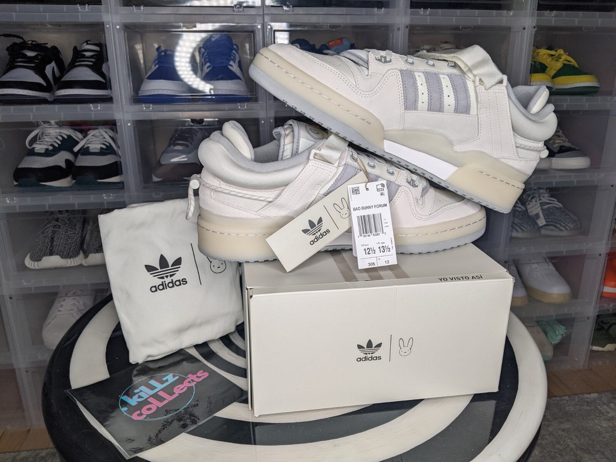 adidas gazelle silver green womens adidas HQ2153 Forum Low x Bad Bunny Last Forum Mens Lifestyle Shoe main image 1