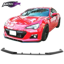 Fits 13-16 Subaru BRZ IKON V3 Style Front Bumper Lip Kit Unpainted Black PU