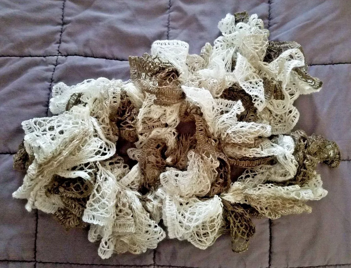 White and silver scarf sale