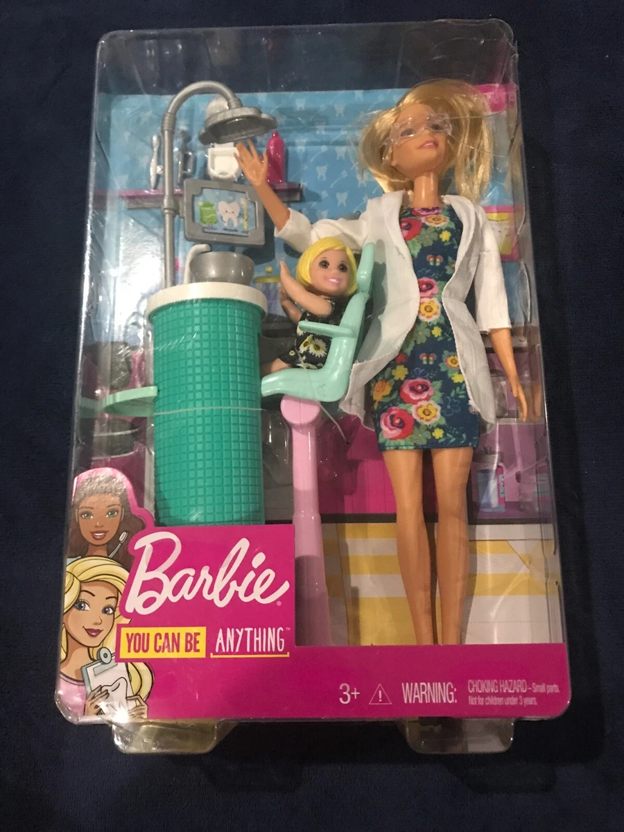 Barbie dentist best sale doll & playset