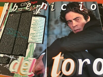 BENICIO DEL TORO 19 CLIPPINGS BERICHTE ITALIENISCHE SAMMLUNG