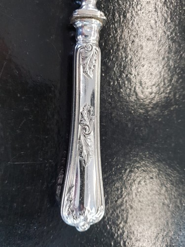 COUTEAU TARTE GÂTEAU POISSON FRENAIS LOUIS XV 28 CM CORRECT ÉTAT MÉTAL ARGENTÉ - Imagen 6 de 6