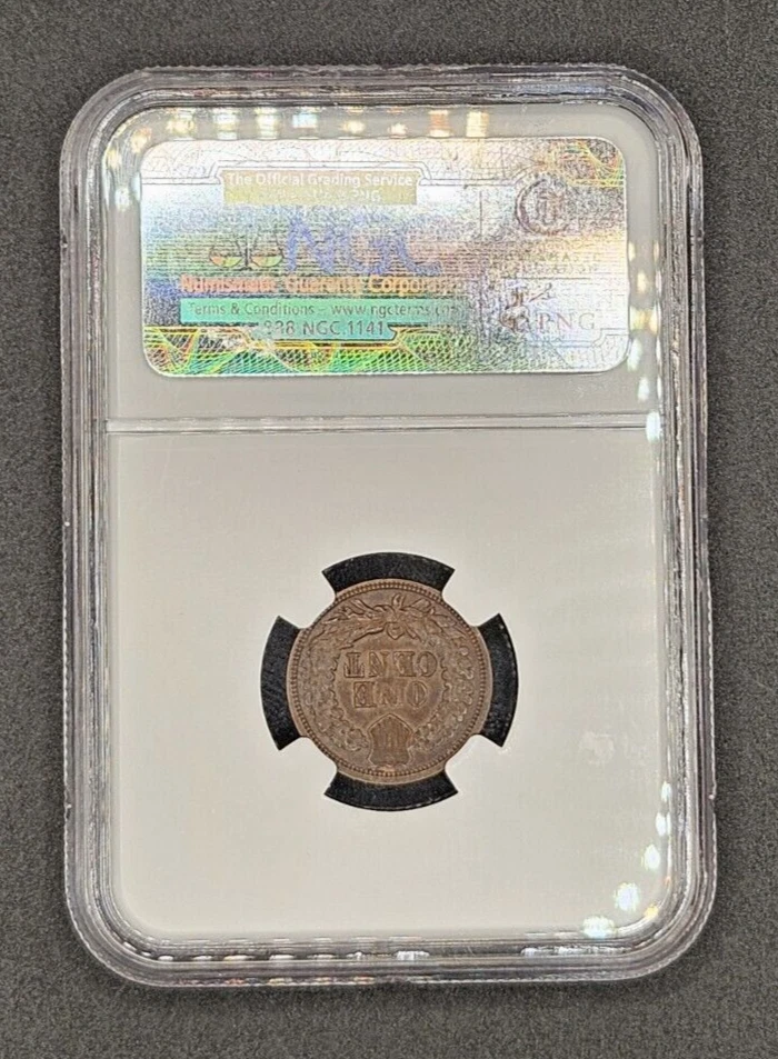 1868 Indian Head Cent | NGC AU55 - Image 2 of 4