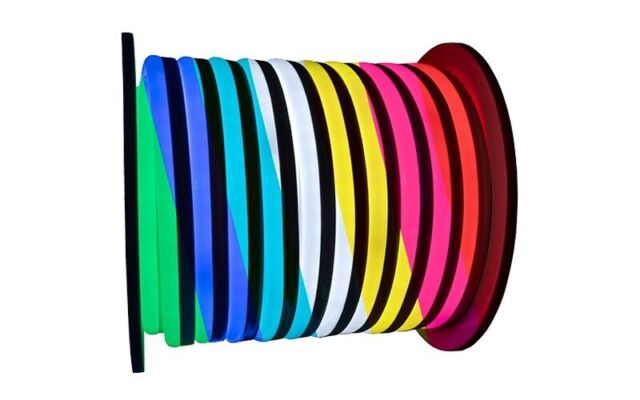 Pixel Free RGB NEON Flexible Strip Light 12v 16 ft 5M Outdoor. Perfect For Cars