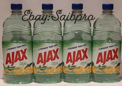 4 Packs Ajax Citrus And Eucalyptus Scent Multi-Purpose Cleaner 16.9 OZ