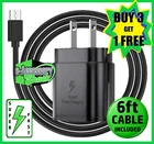 25w Type USB-C Super Fast Wall Charger+6FT Cable For Samsung Galaxy A+S Series