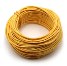 50  Gavitt Guitar Wire Cloth-covered Vintage-style Push Back Yellow
