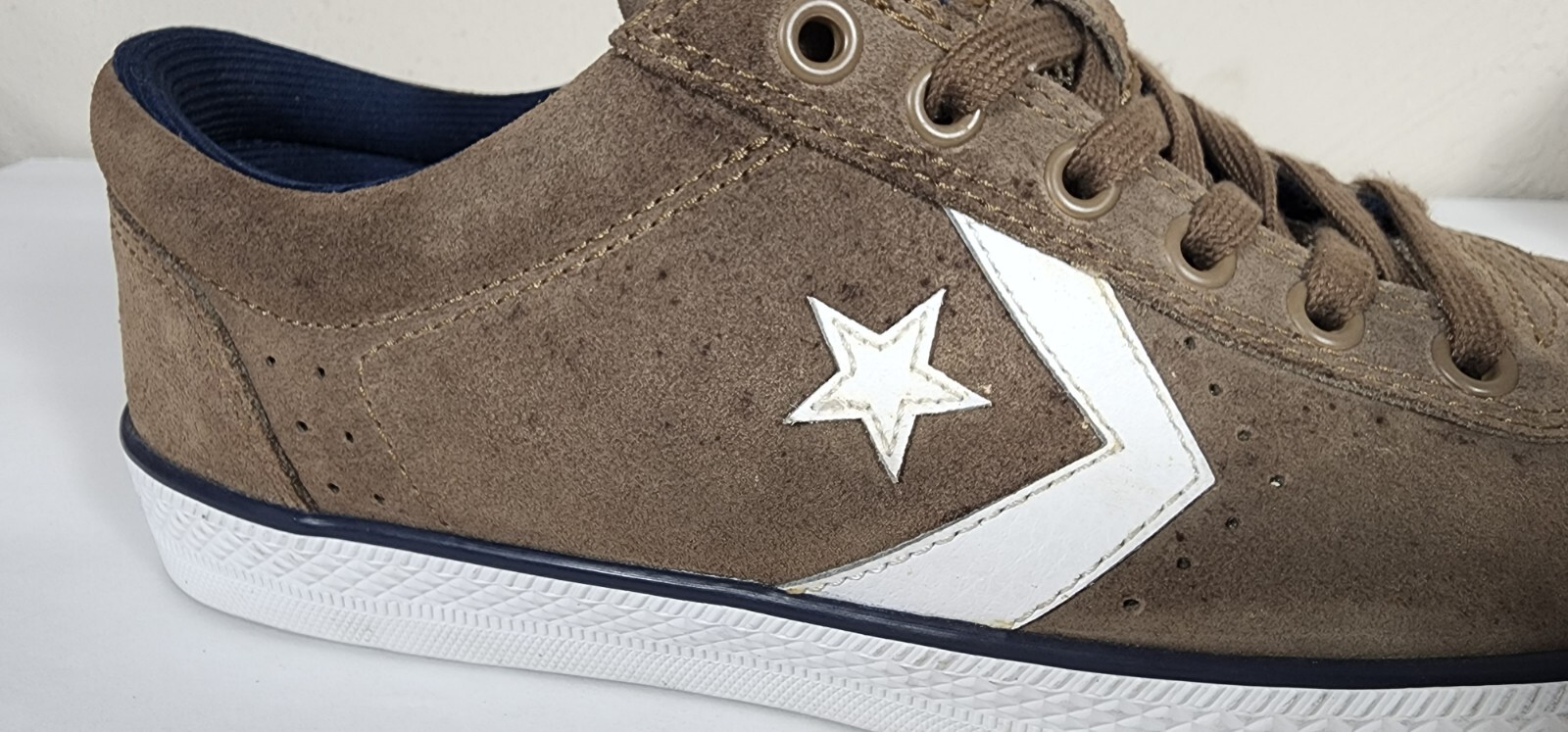 Rare CONVERSE ONE STAR OX Suede shoes Brown AUTHENTIC Mens 9 Womens 10.5 |