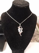 Vintage Malcolm Gray 925 Sterling Silver Thistle Pendant Necklace Boxed 16" 6.2g