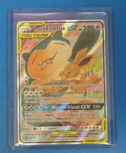 Pokemon Tcg Full Art Eevee Snorlax Gx Sm169 Promo Black Star