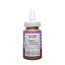 1 mm Pellets, Slow Sinking, 48% Protein, Tropical Community Fish Food, USA Made