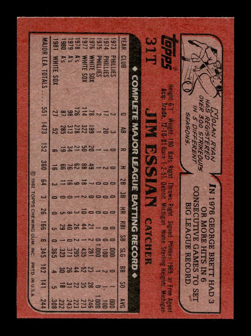 1982 Topps Traded 1-132 EX-MT/NM Pick From List All PICTURED - Picture 225 of 501