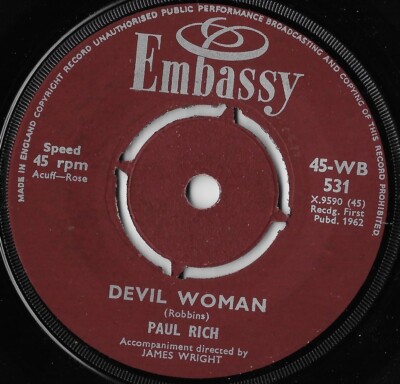 Devil Woman / The Swiss Maid / Paul Rich VG