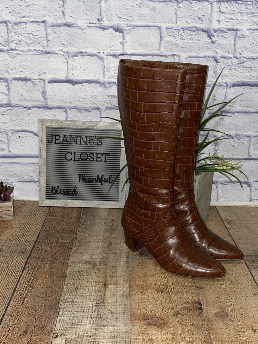 Naturalizer wide calf leather boots cheap