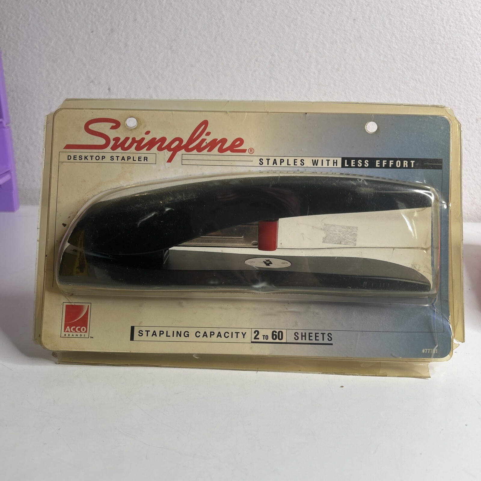 High-Capacity Swingline Stapler for 60 Sheets with Extended Handle in Black-image