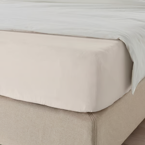 Ikea Dvala Fitted Sheet 100% Cotton High Quality Bed Sheets Single/Double/king - Picture 4 of 33