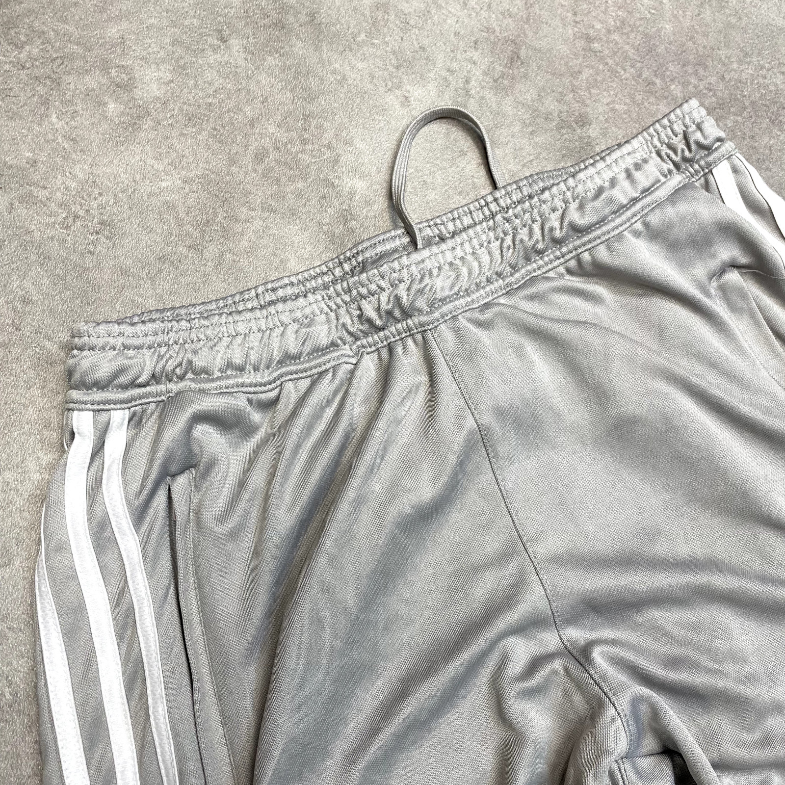 Adidas Track Pants Womens Y2K Vintage Striped Sports Joggers, Grey, Large image 5