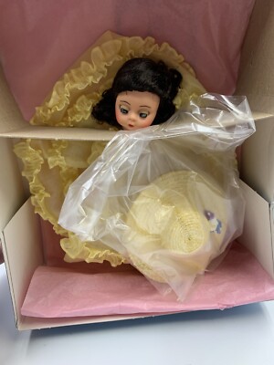 Madame Alexander Doll 8'' Scarlett O'Hara 93-8 Yellow Commemorative Dress in Box
