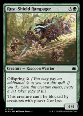 RUST-SHIELD RAMPAGERX4 (ONE IS FOIL!) *BLOOMBURROW*