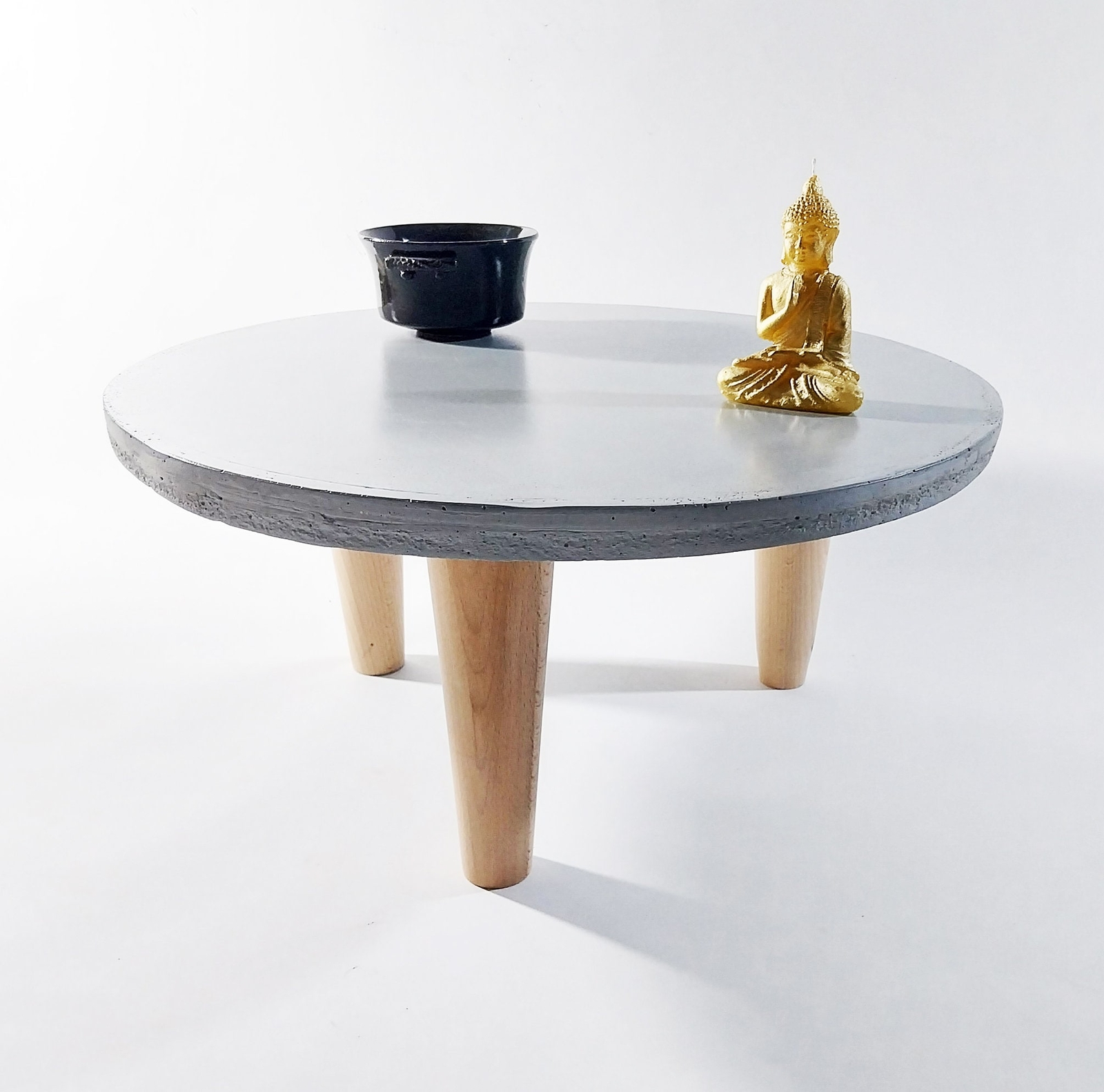 Mesa de centro | Mesa de hormigón | Muebles hechos a mano | Mesa de centro redonda |