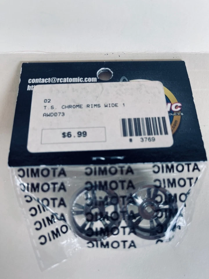 Atomic Mini Z Silver T. S. Type Wheel (w) AWD (1.0*Offset) AWD073 - Image 2 of 2