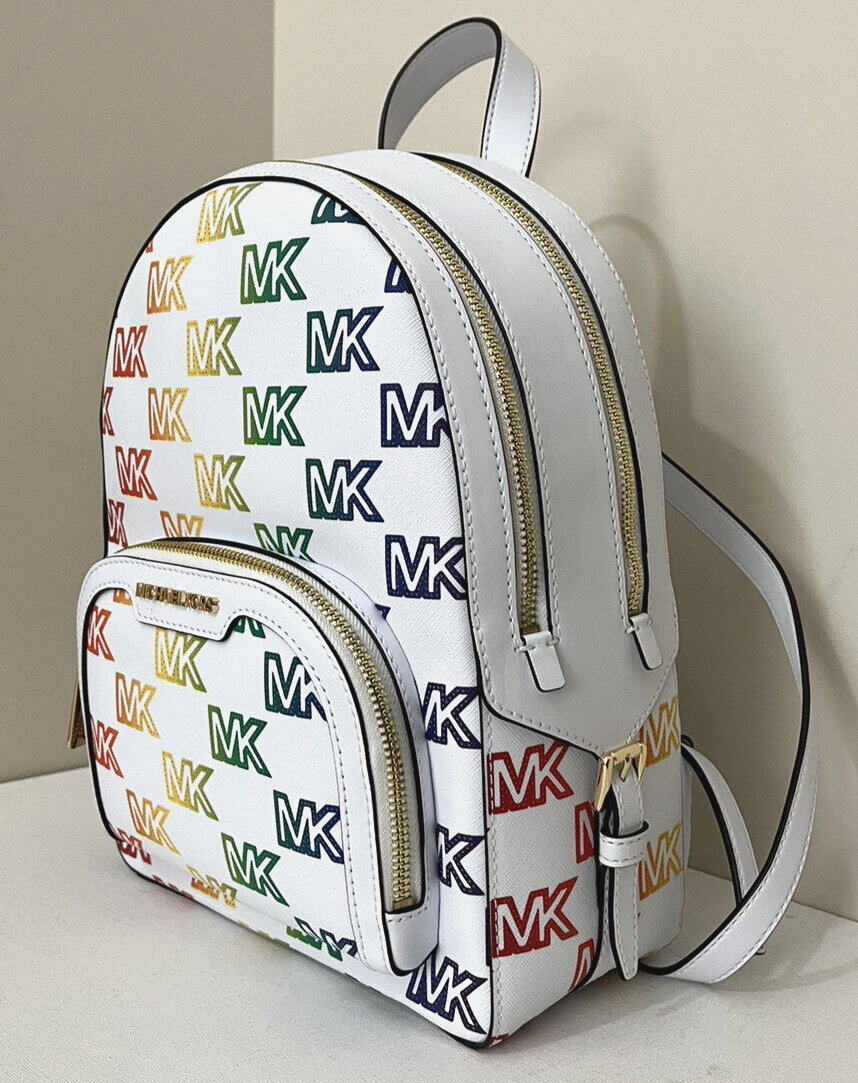 New Michael Kors Jaycee Medium Zip Pocket Backpack Pride New Michael Kors Jaycee Medium Zip Pocket Backpack Pride