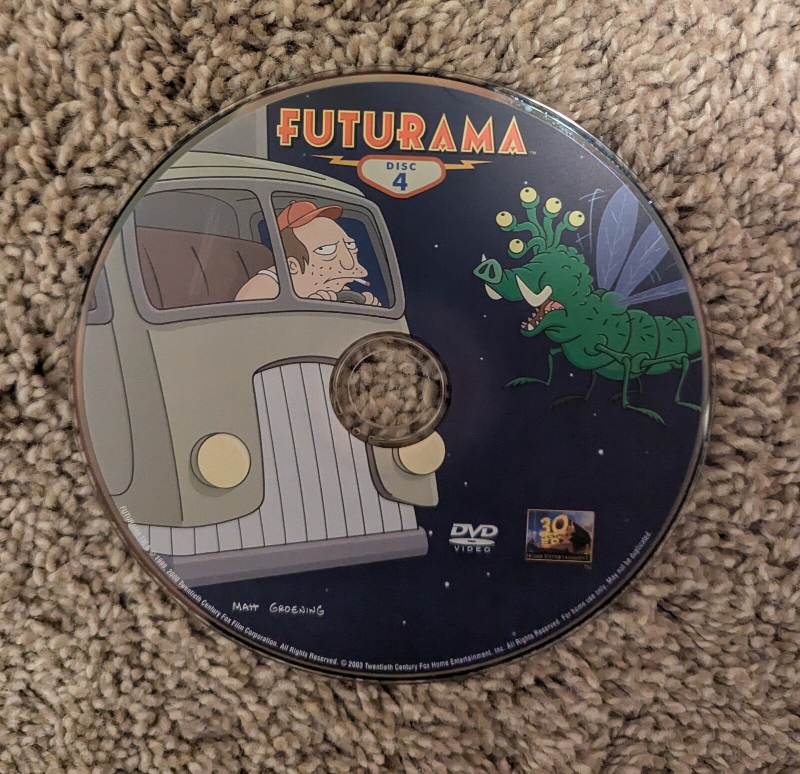 Futurama Season 2 Replacement Disc 4 Only