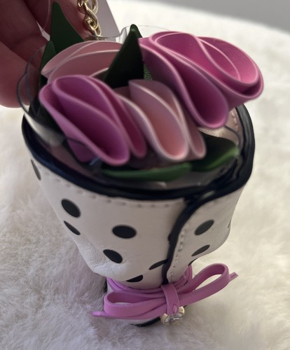 Neu Kate Spade 3D Blumenstrauß Schlüsselanhänger Schlüsselanhängsel Taschenanhänger Multi - Bild 7 von 7