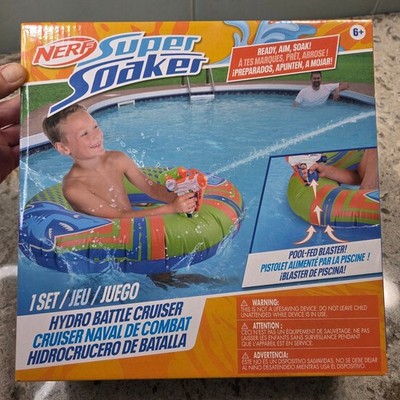Nerf Super Soaker Hydro Battle Cruiser Pool Toy Inflatable Water Blaster